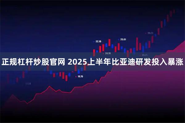 正规杠杆炒股官网 2025上半年比亚迪研发投入暴涨