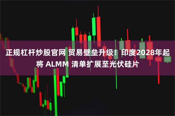正规杠杆炒股官网 贸易壁垒升级！印度2028年起将 ALMM 清单扩展至光伏硅片